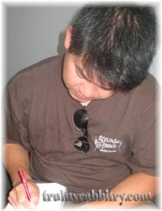 IMG_2932 Since I was busy listening, he even wrote notes for me!